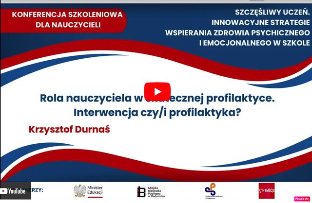 Szczęśliwi uczeń. Innowacyjne strategie wspierania zdrowia psychicznego i emocjonalnego  w szkole.